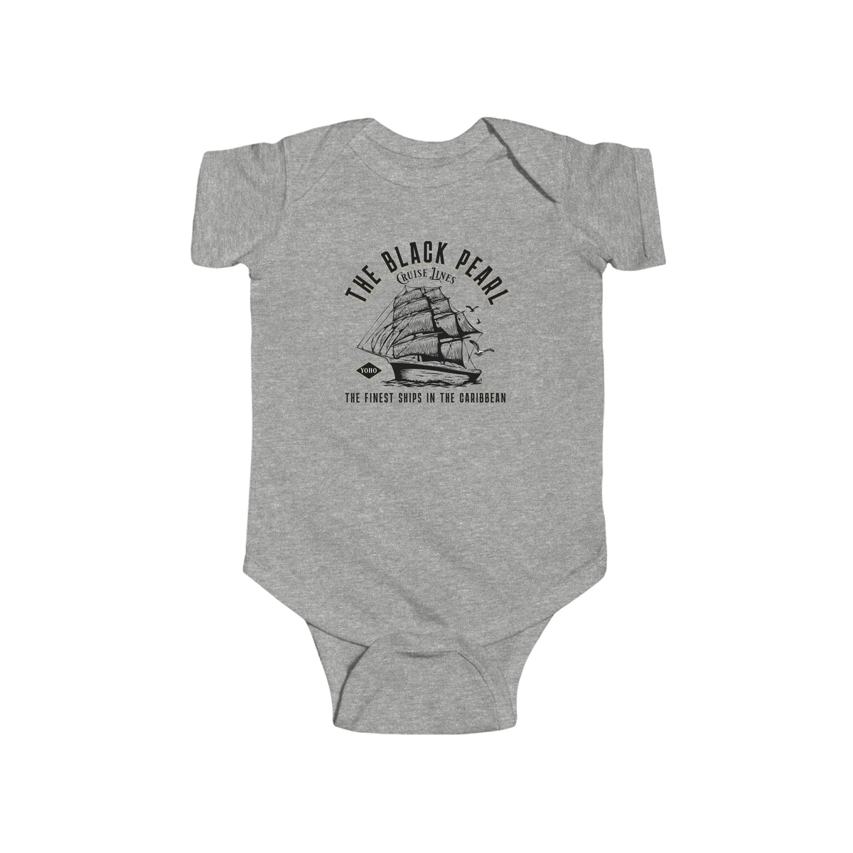 Black Pearl Cruise Lines Rabbit Skins Infant Fine Jersey Bodysuit