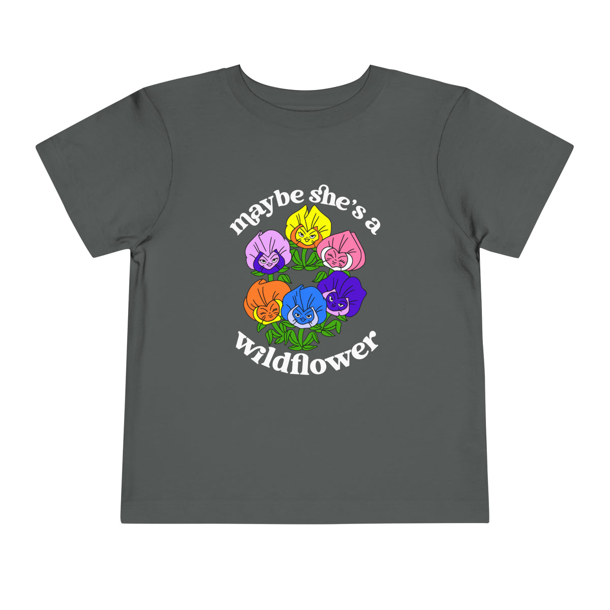 Maybe She’s A Wildflower Bella Canvas Toddler Short Sleeve Tee