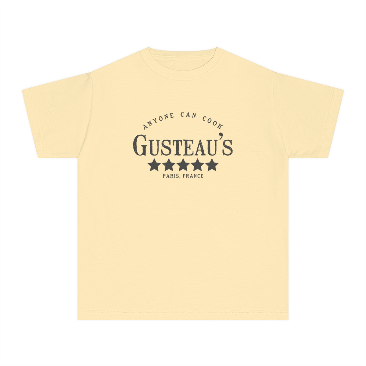 Gusteau’s Anyone Can Cook Comfort Colors Youth Midweight Tee