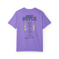 Drink Around The World Tour Comfort Colors Unisex Garment-Dyed T-shirt