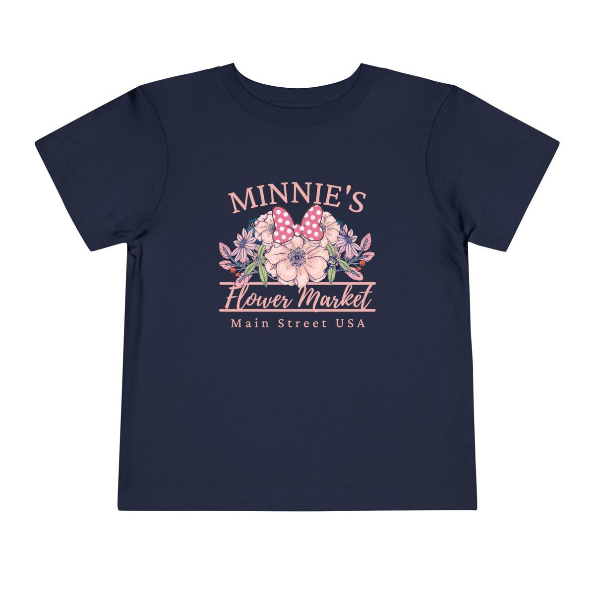 Minnie's Flower Market Bella Canvas Toddler Short Sleeve Tee