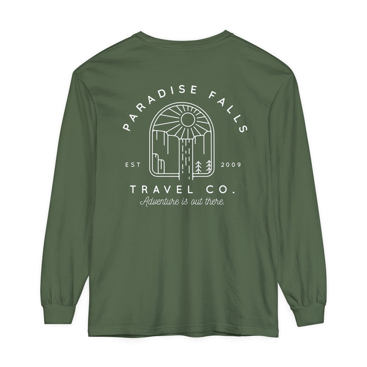 Paradise Falls Comfort Colors Unisex Garment-dyed Long Sleeve T-Shirt