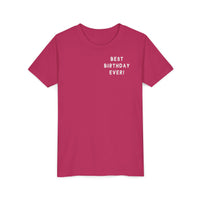 Best Birthday Ever Bella Canvas Youth Short Sleeve Tee