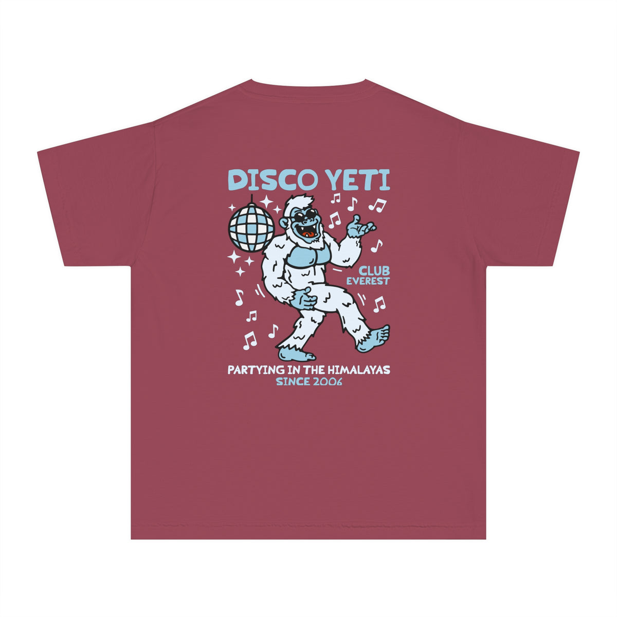 Disco Yeti Comfort Colors Youth Midweight Tee