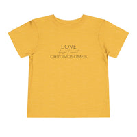 Love Doesn't Count Chromosomes Bella Canvas Toddler Short Sleeve Tee