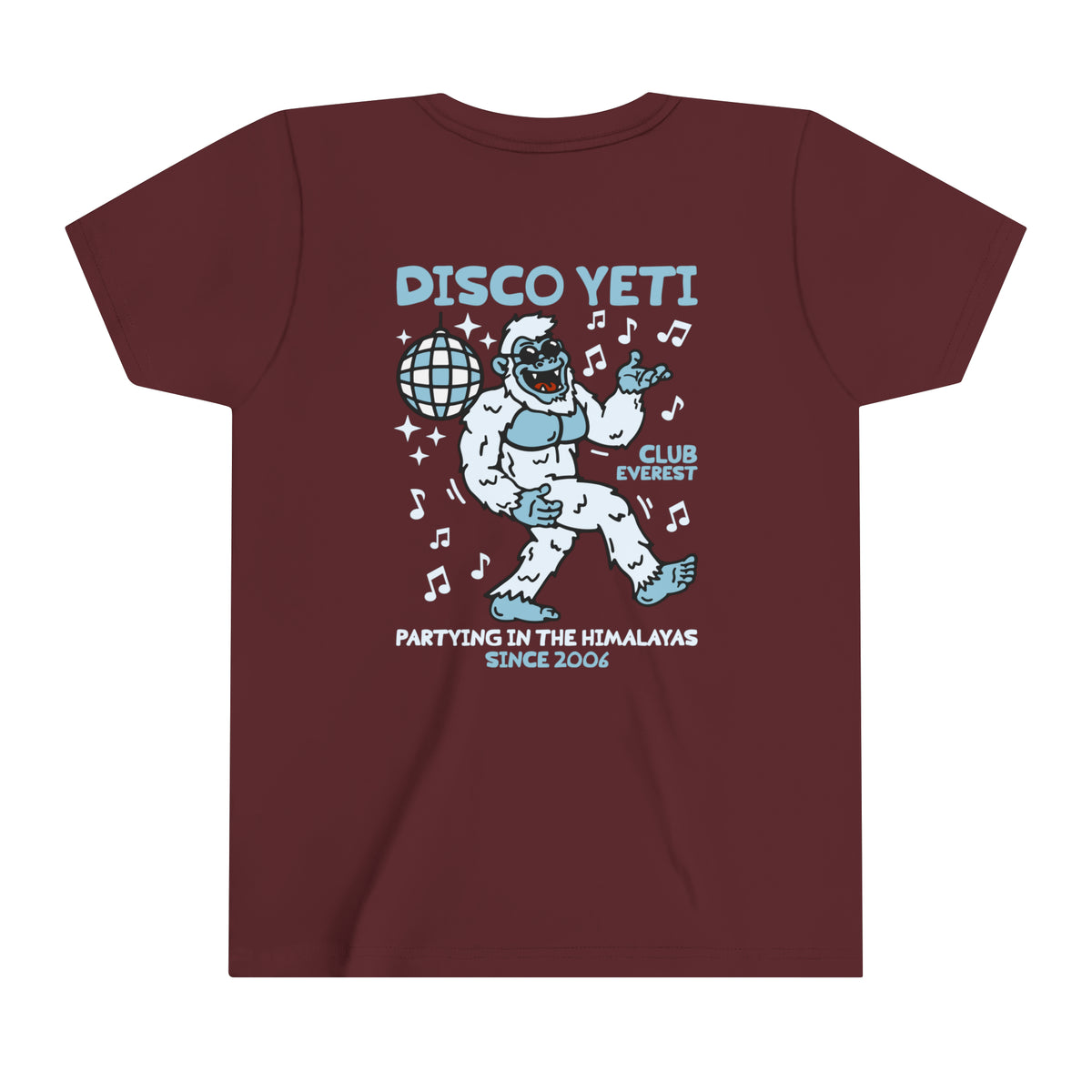 Disco Yeti Bella Canvas Youth Short Sleeve Tee