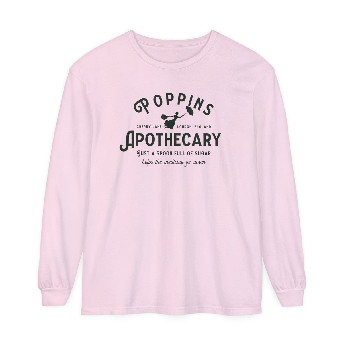 Poppins Apothecary Comfort Colors Unisex Garment-dyed Long Sleeve T-Shirt