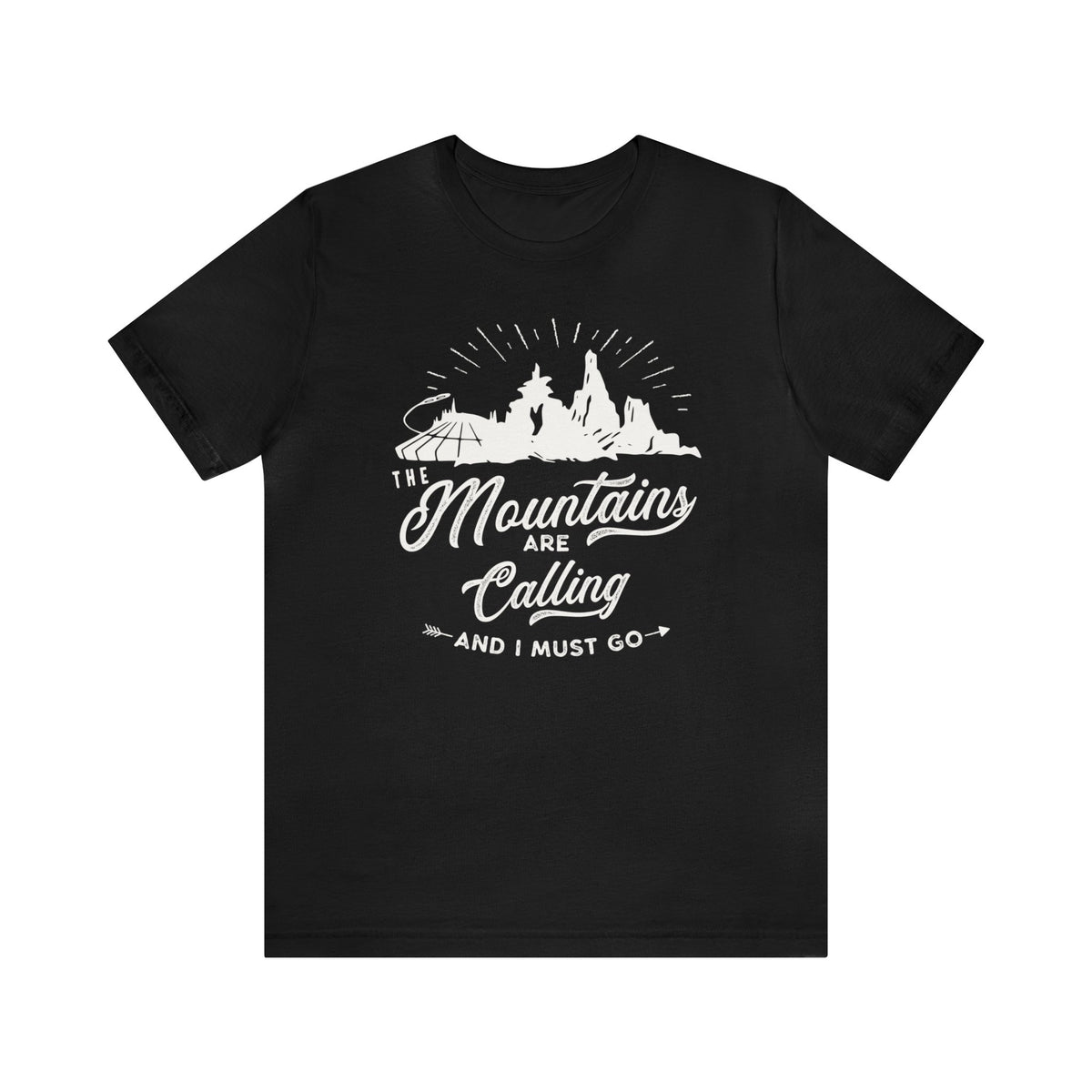 The Mountains Are Calling Bella Canvas Unisex Jersey Short Sleeve Tee