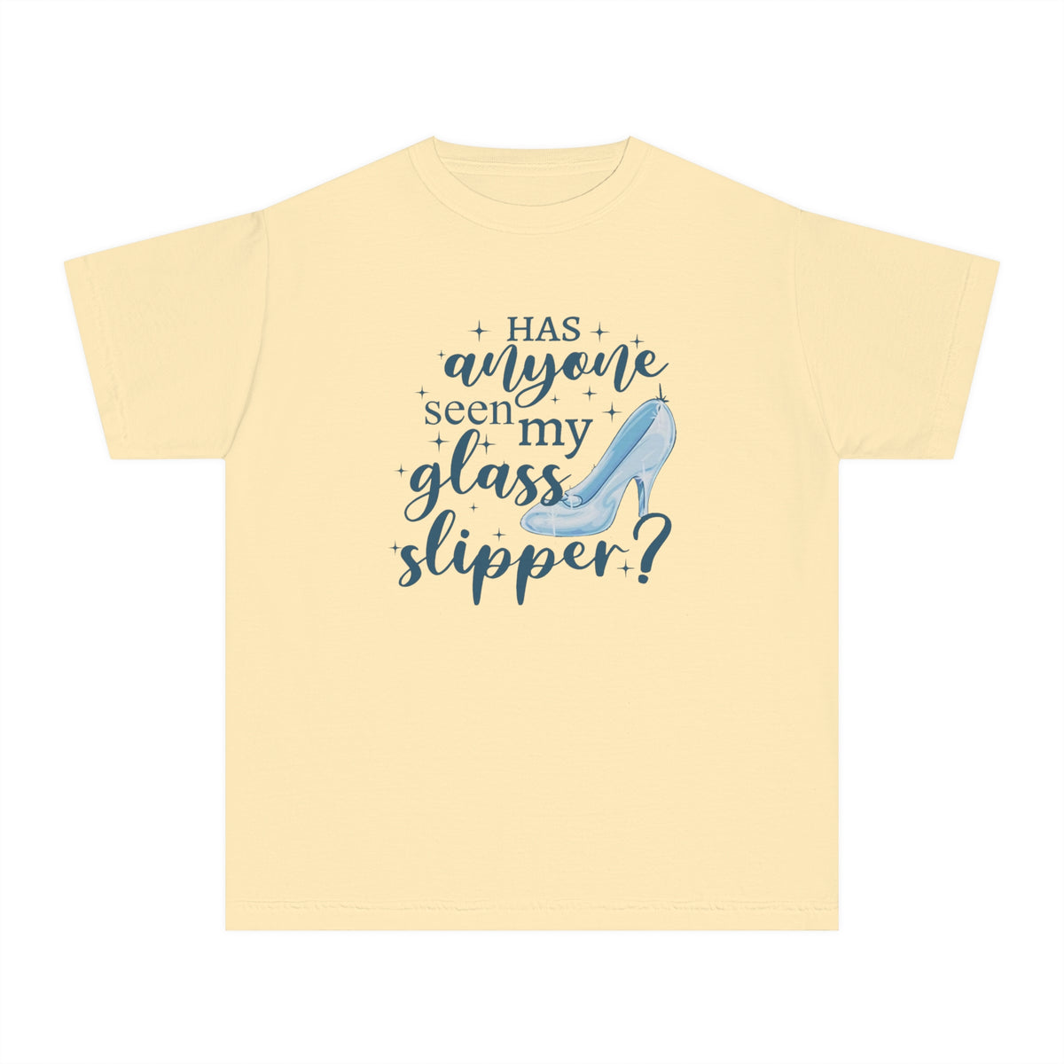 Has Anyone Seen My Glass Slipper? Comfort Colors Youth Midweight Tee