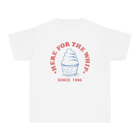 Here For The Whip Comfort Colors Youth Midweight Tee