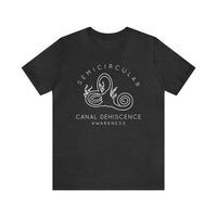 Semicircular Canal Dehiscence Awareness Awareness Bella Canvas Unisex Jersey Short Sleeve Tee