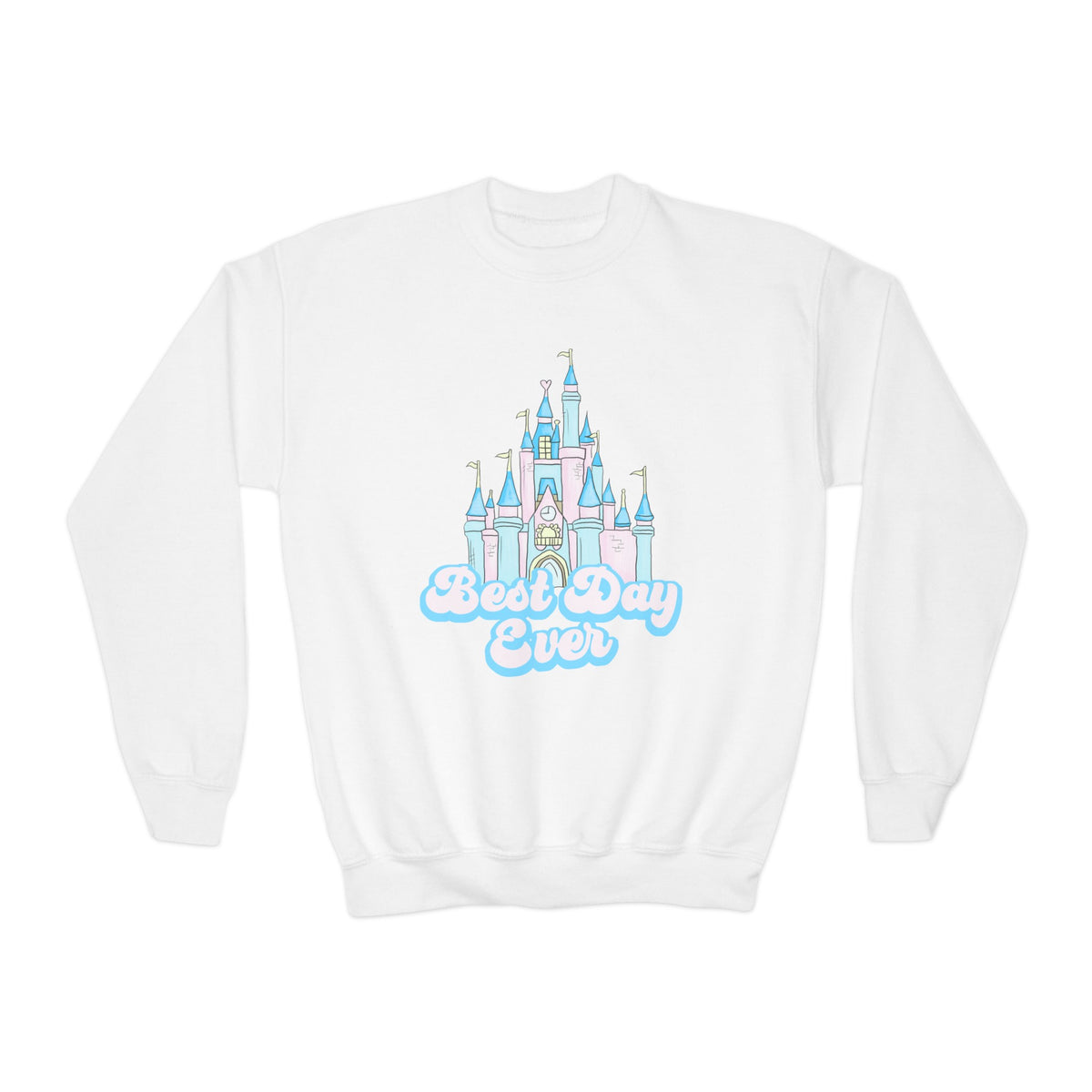 Best Day Ever Gildan Youth Crewneck Sweatshirt