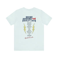 Drink Around The World Tour Bella Canvas Unisex Jersey Short Sleeve Tee