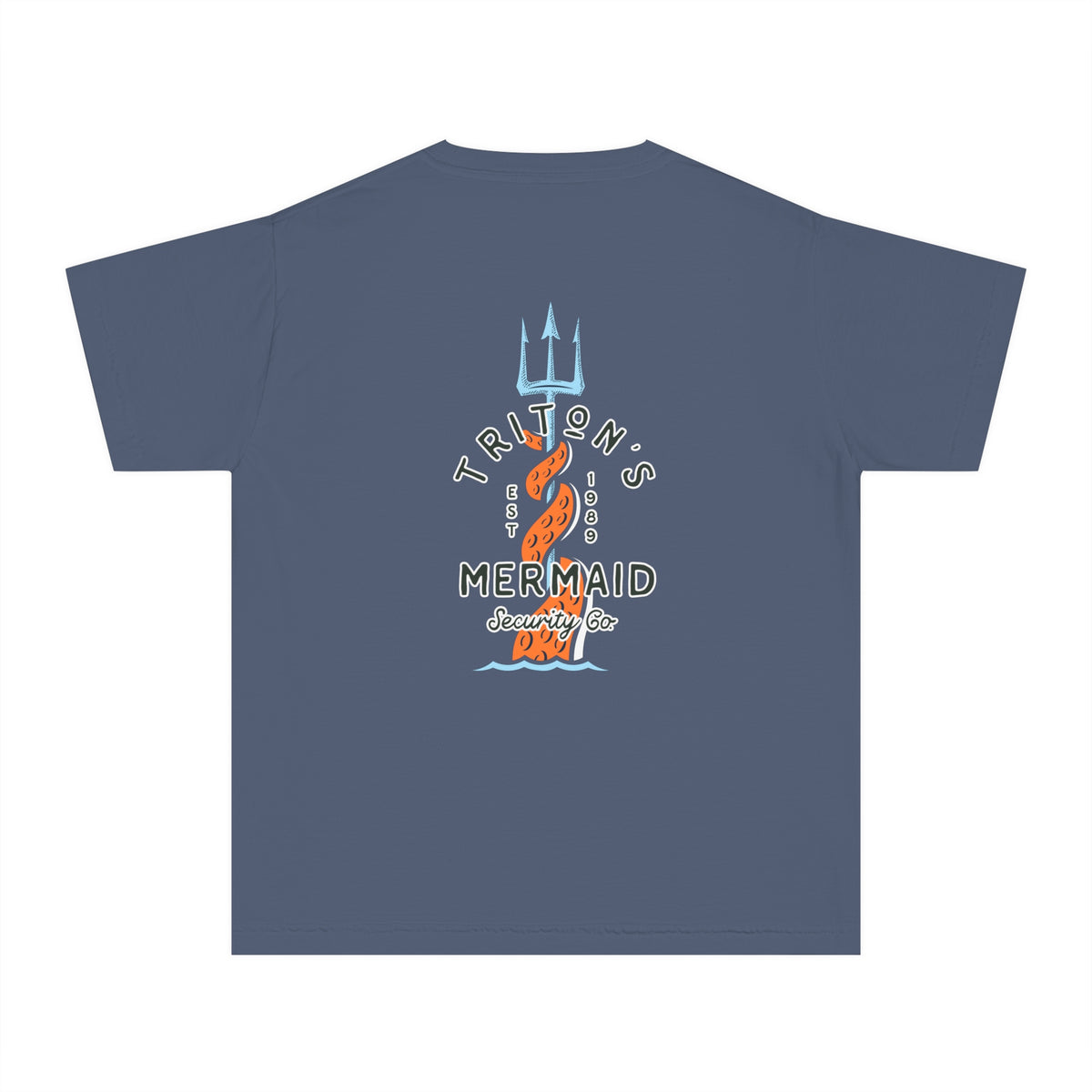 Triton's Mermaid Security Comfort Colors Youth Midweight Tee