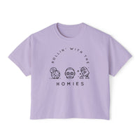 Rollin' with the Homies Comfort Colors Women's Boxy Tee