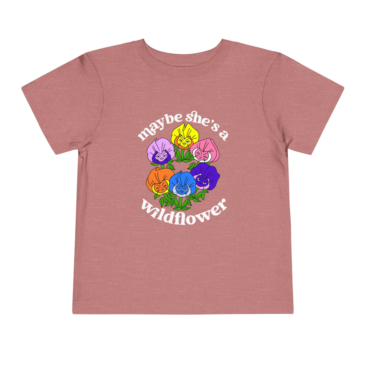 Maybe She’s A Wildflower Bella Canvas Toddler Short Sleeve Tee
