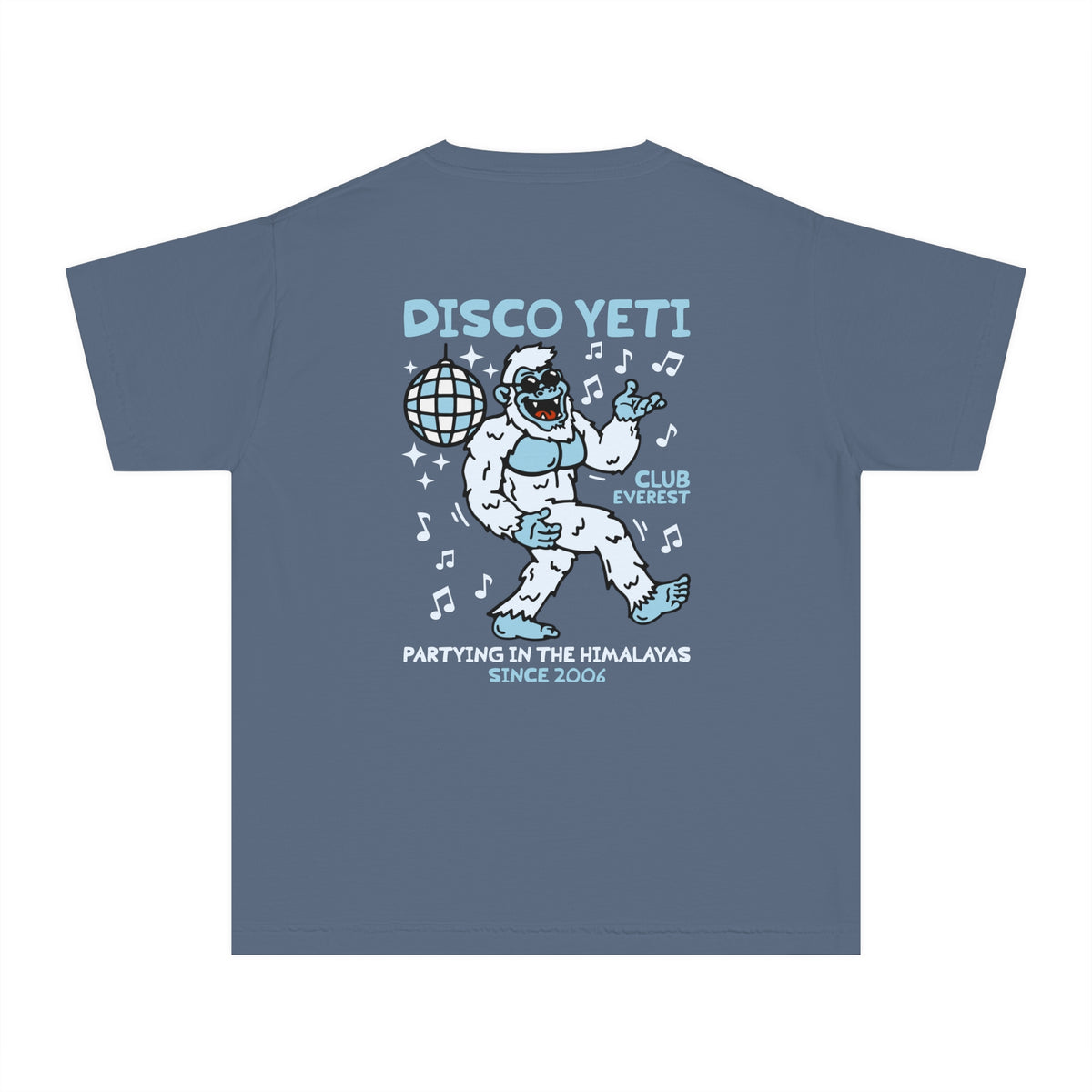 Disco Yeti Comfort Colors Youth Midweight Tee