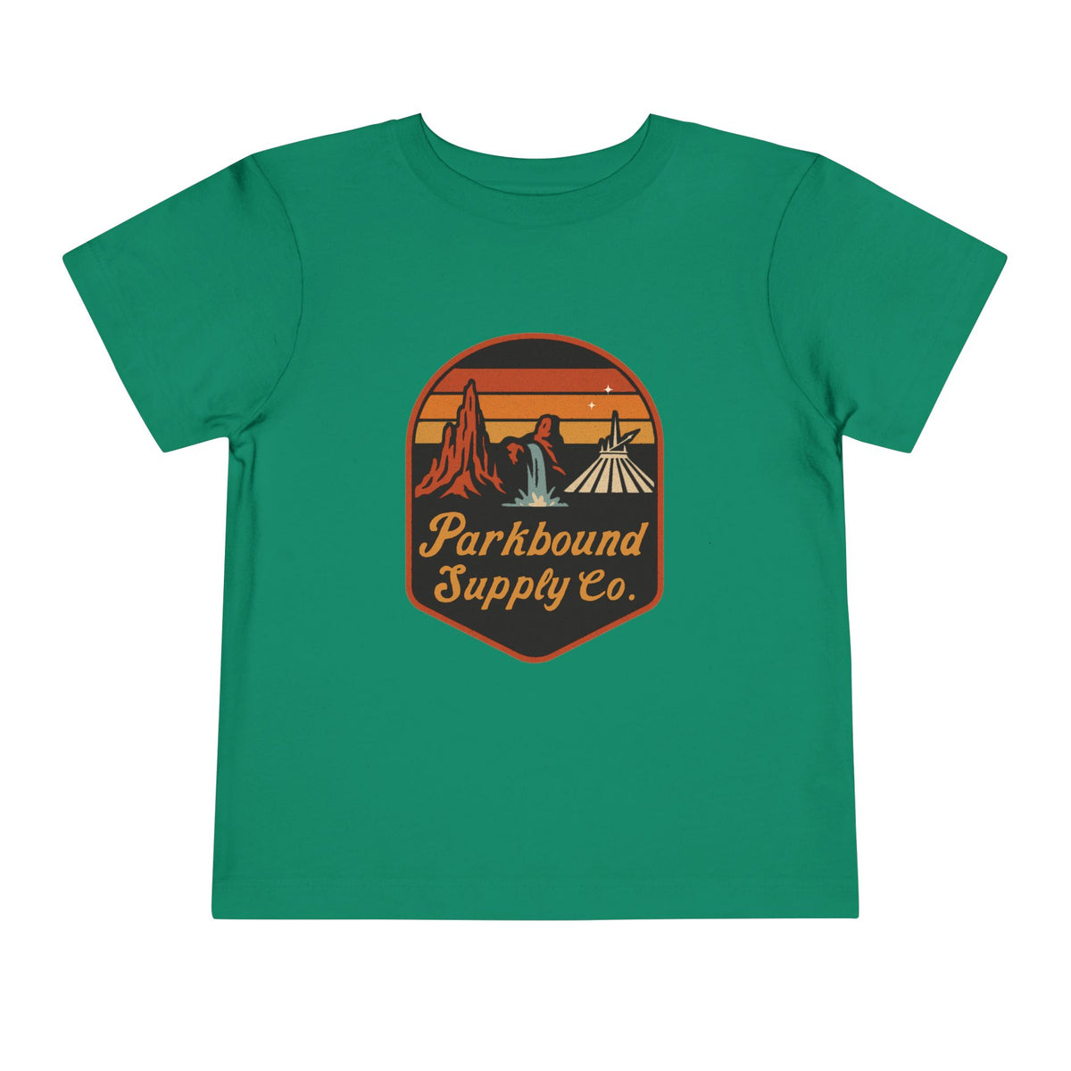 Triple Mountain Badge Bella Canvas Toddler Short Sleeve Tee