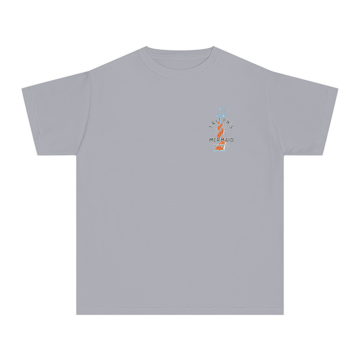 Triton's Mermaid Security Comfort Colors Youth Midweight Tee