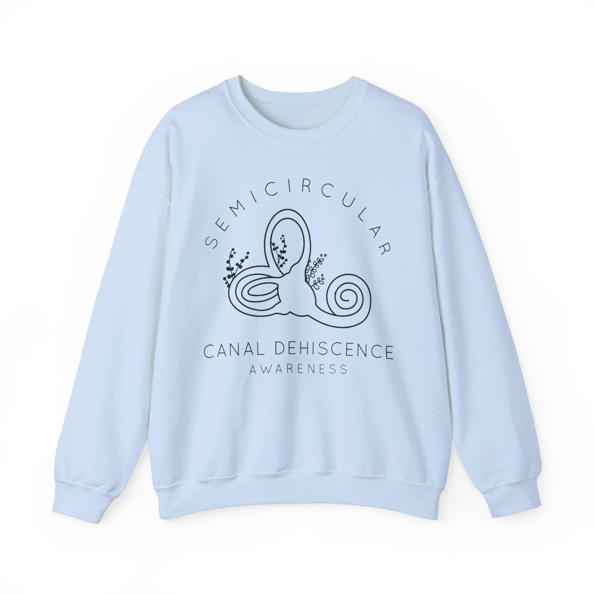 Semicircular Canal Dehiscence Awareness Gildan Unisex Heavy Blend™ Crewneck Sweatshirt