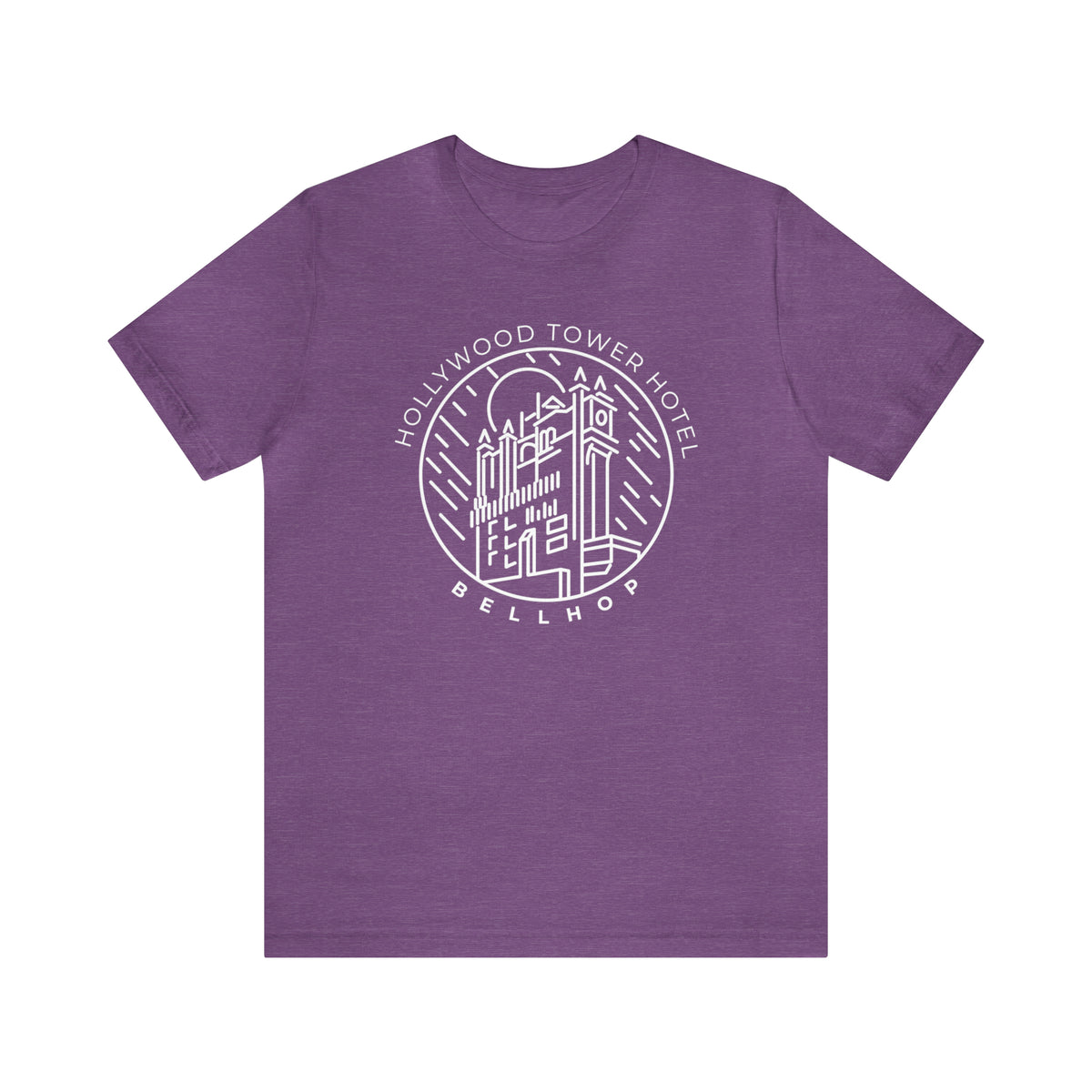 Hollywood Tower Hotel Bellhop Bella Canvas Unisex Jersey Short Sleeve Tee