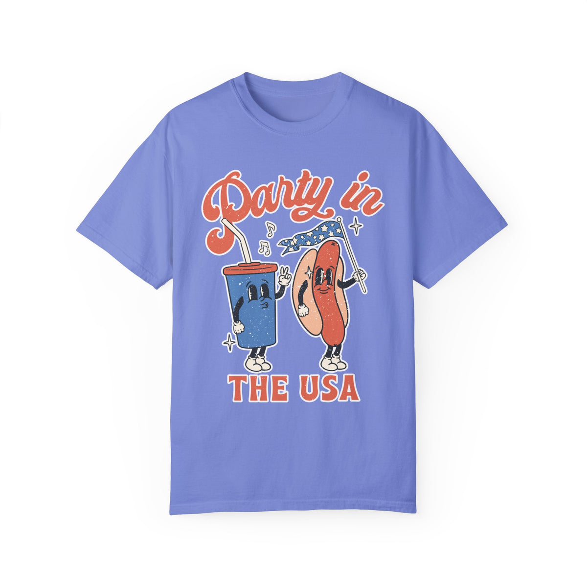 Party In The USA Comfort Colors Unisex Garment-Dyed T-shirt