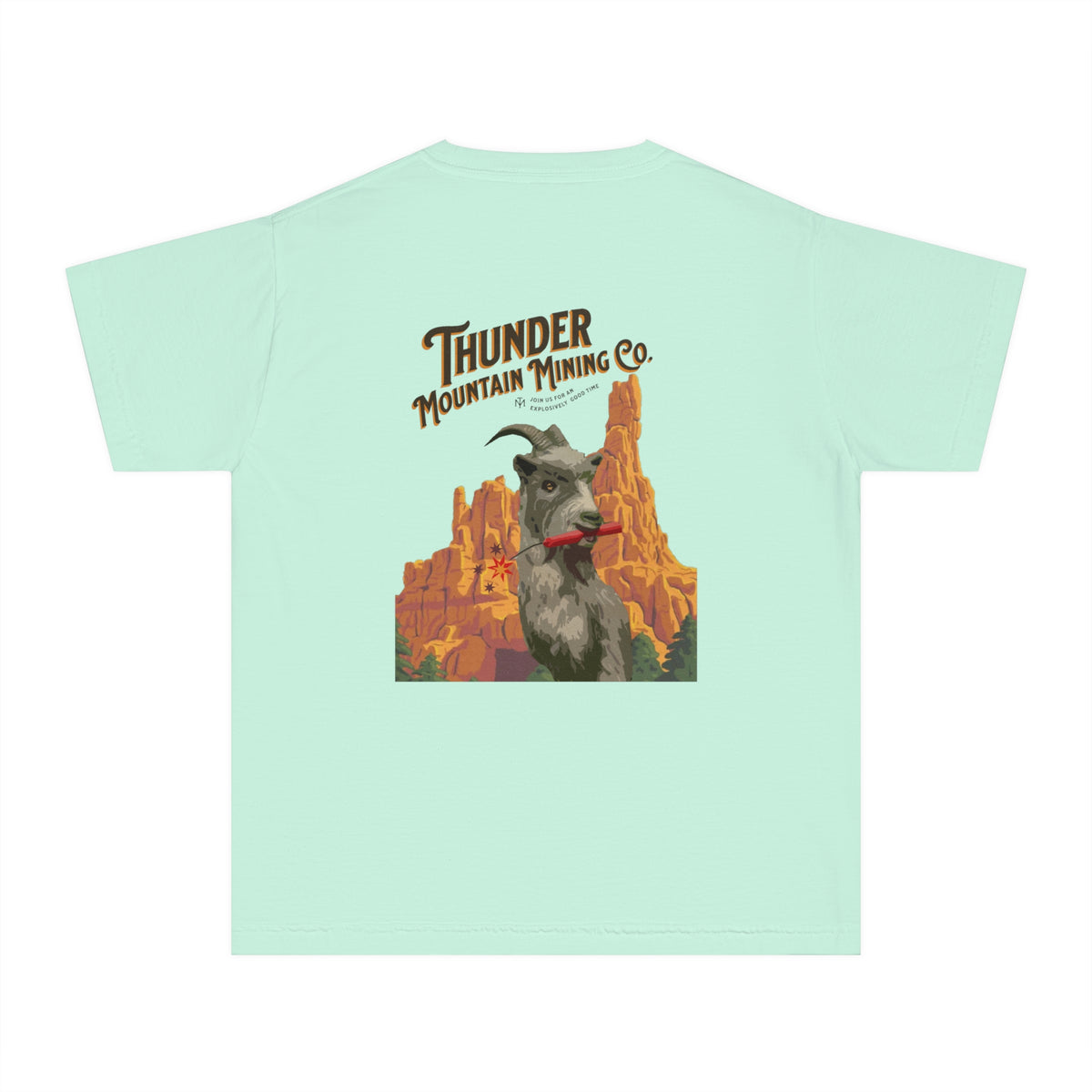 Thunder Mountain Mining Co. Comfort Colors Youth Midweight Tee