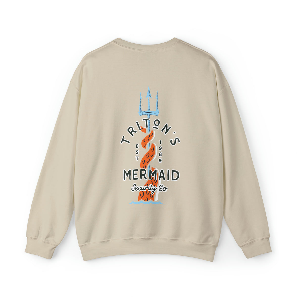 Triton's Mermaid Security Gildan Unisex Heavy Blend™ Crewneck Sweatshirt