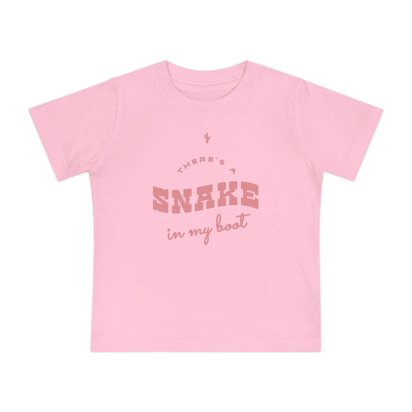 There's A Snake In My Boot Bella Canvas Baby Short Sleeve T-Shirt