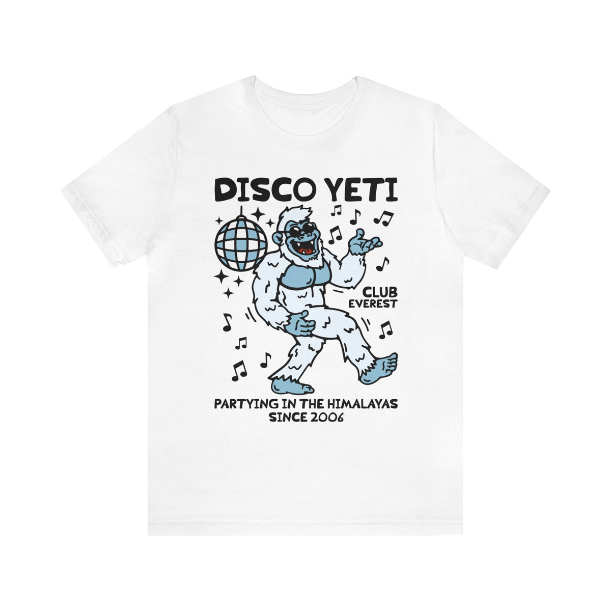 Disco Yeti Bella Canvas Unisex Jersey Short Sleeve Tee