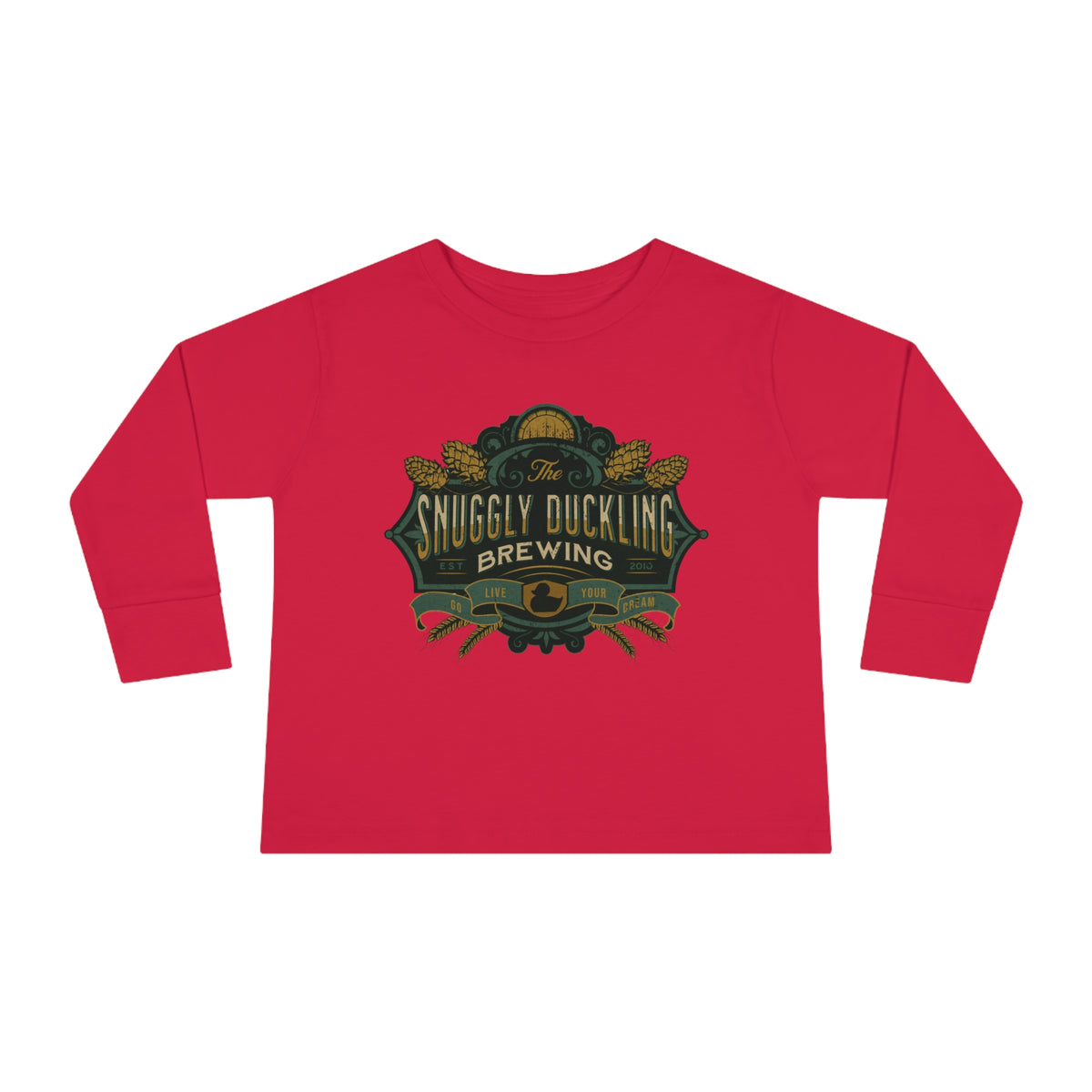 The Snuggly Duckling Brewing Rabbit Skins Toddler Long Sleeve Tee