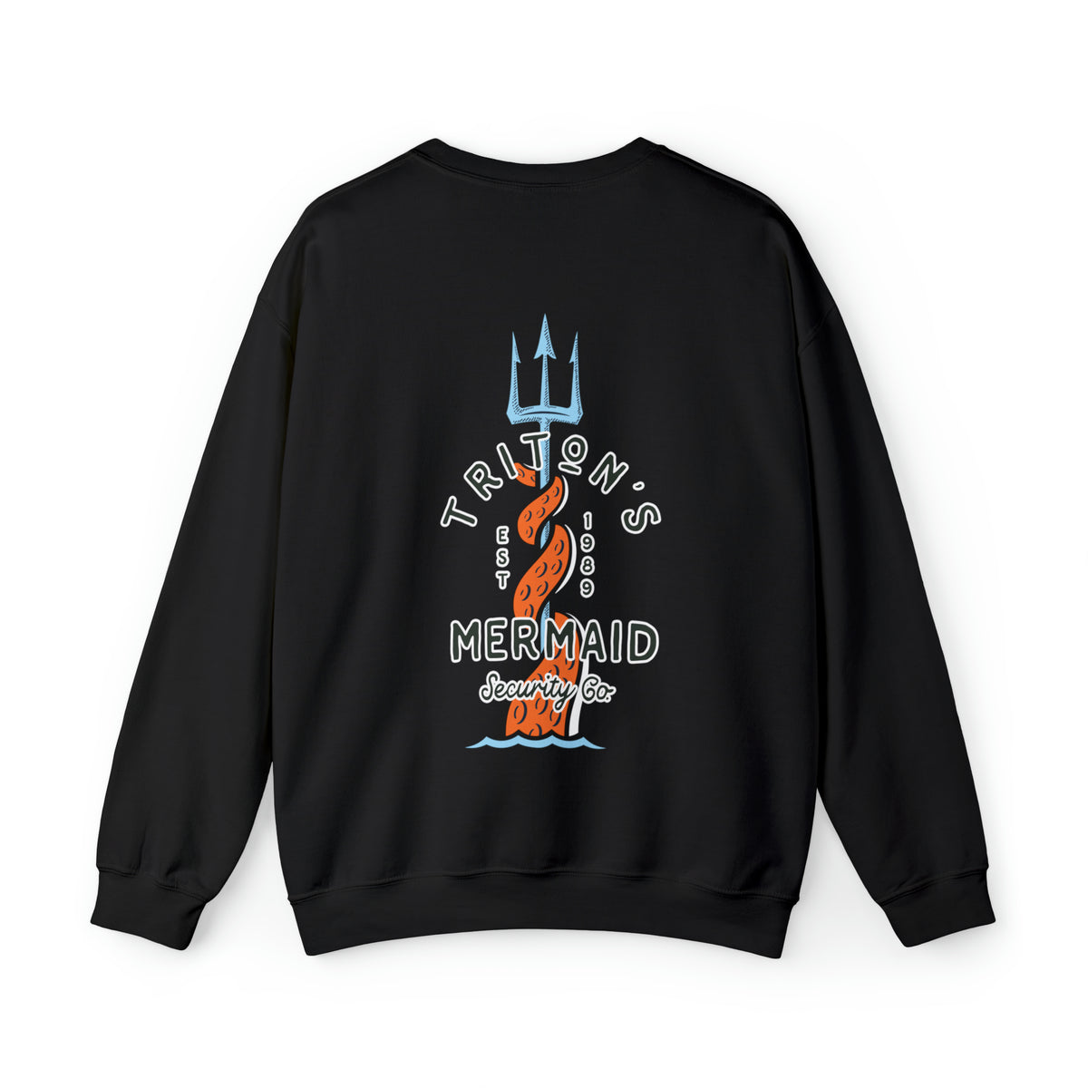 Triton's Mermaid Security Gildan Unisex Heavy Blend™ Crewneck Sweatshirt