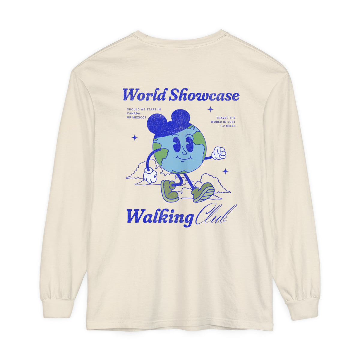 World Showcase Walking Club Comfort Colors Unisex Garment-dyed Long Sleeve T-Shirt