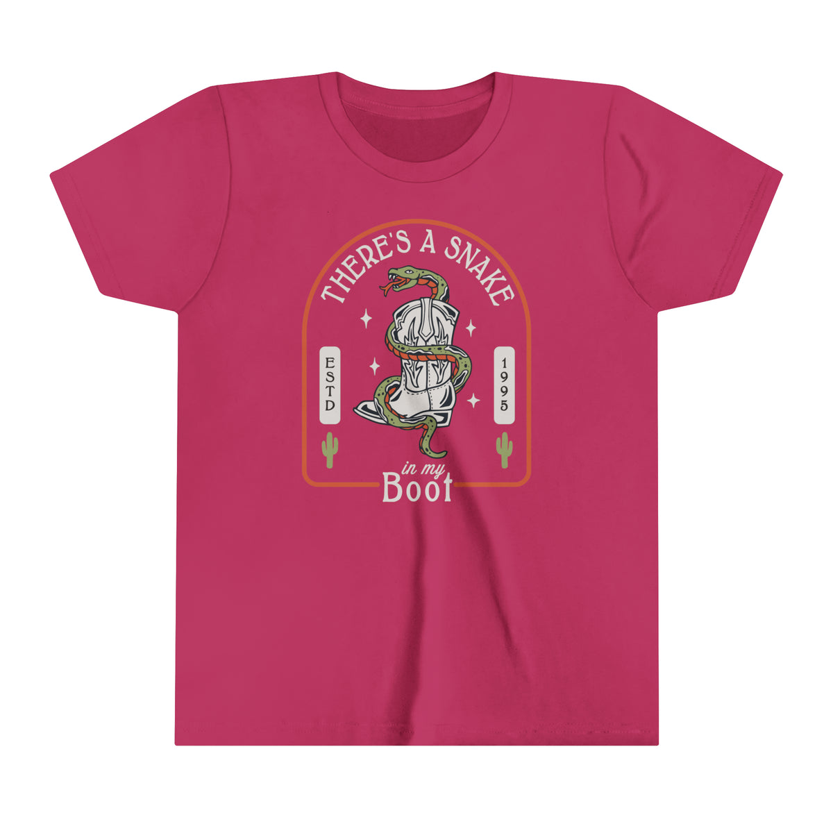 There's A Snake In My Boot Bella Canvas Youth Short Sleeve Tee