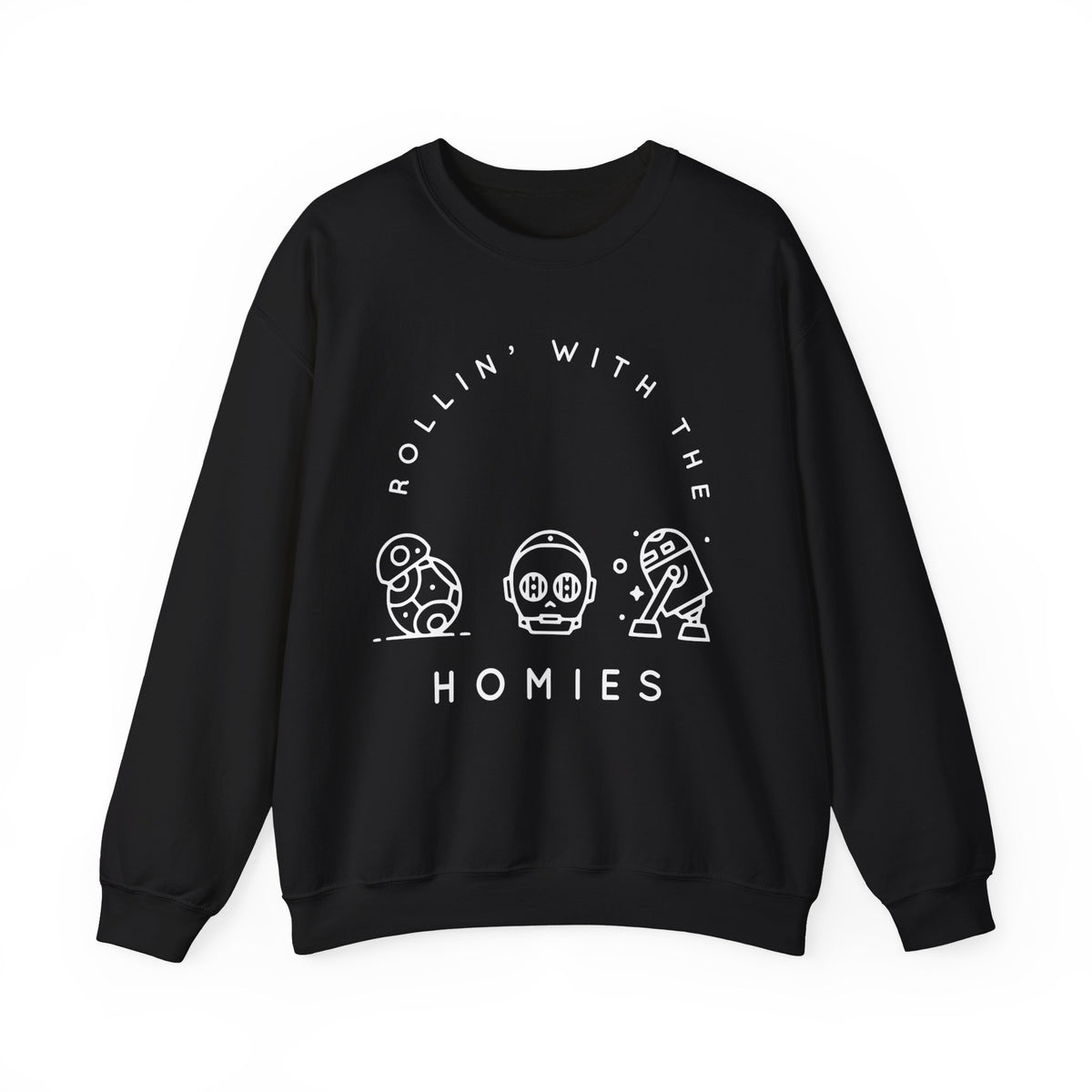 Rollin’ With The Homies Gildan Unisex Heavy Blend™ Crewneck Sweatshirt
