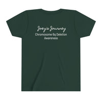 Joey's Journey Chromosome 6q Deletion Awareness Bella Canvas Youth Short Sleeve Tee