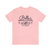 Belle’s Books & Candles Bella Canvas Unisex Jersey Short Sleeve Tee