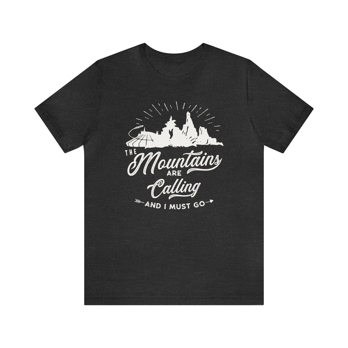 The Mountains Are Calling Bella Canvas Unisex Jersey Short Sleeve Tee