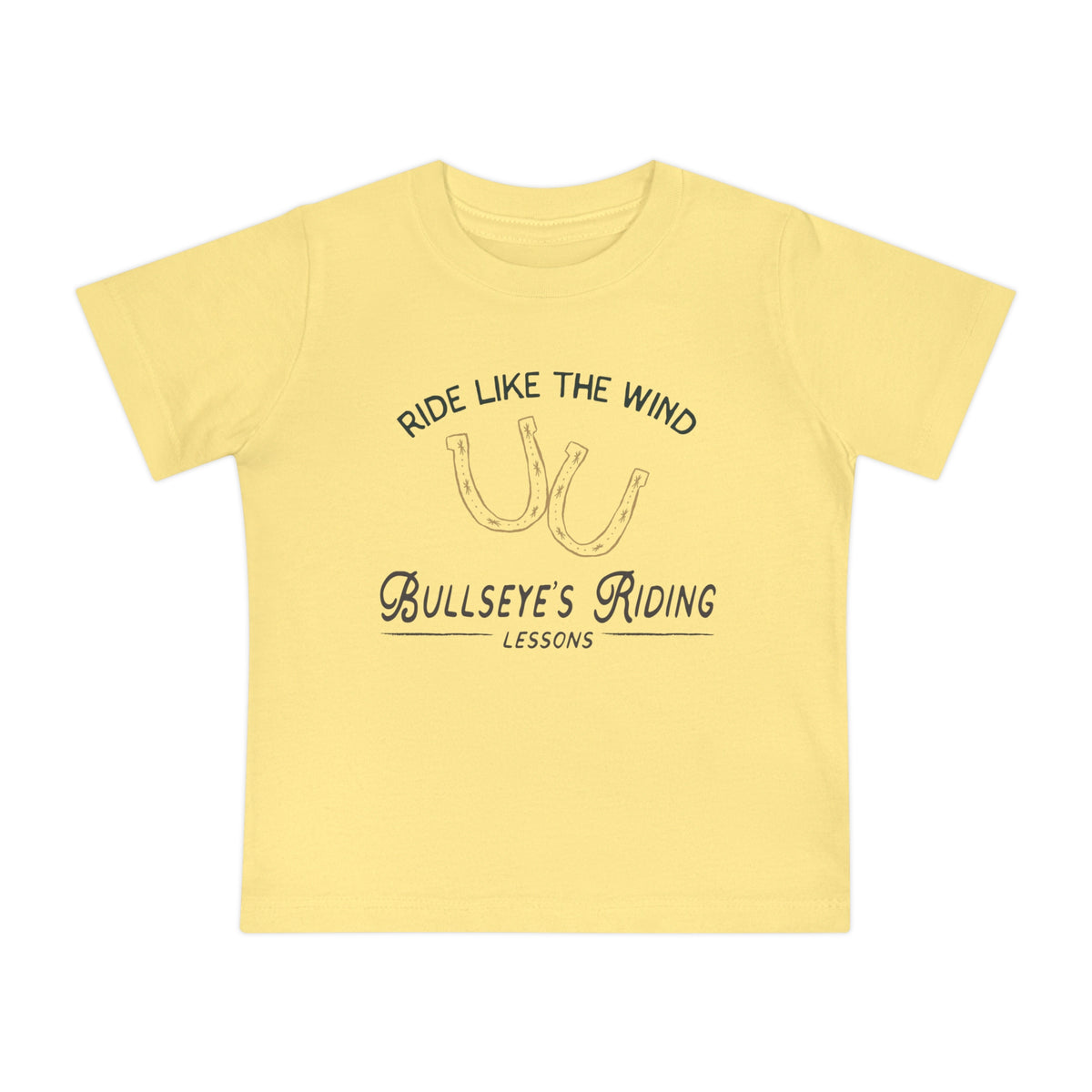 Ride Like the Wind Bullseye Bella Canvas Baby Short Sleeve T-Shirt