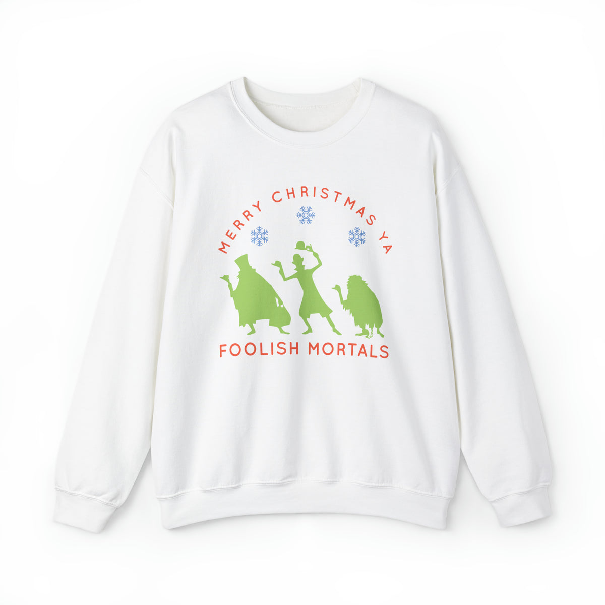 Merry Christmas Ya Foolish Mortals Gildan Unisex Heavy Blend™ Crewneck Sweatshirt
