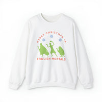 Merry Christmas Ya Foolish Mortals Gildan Unisex Heavy Blend™ Crewneck Sweatshirt