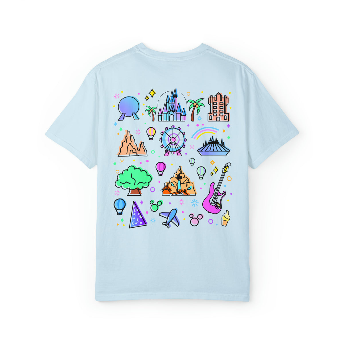 Meet Me At My Happy Place Comfort Colors Unisex Garment-Dyed T-shirt