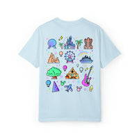 Meet Me At My Happy Place Comfort Colors Unisex Garment-Dyed T-shirt