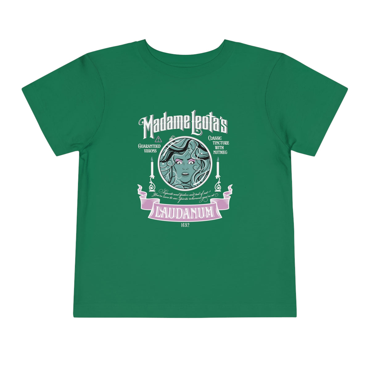 Madame Leota’s Laudanum Teal Bella Canvas Toddler Short Sleeve Tee