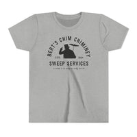 Bert’s Chim Chiminey Sweep Services Bella Canvas Youth Short Sleeve Tee