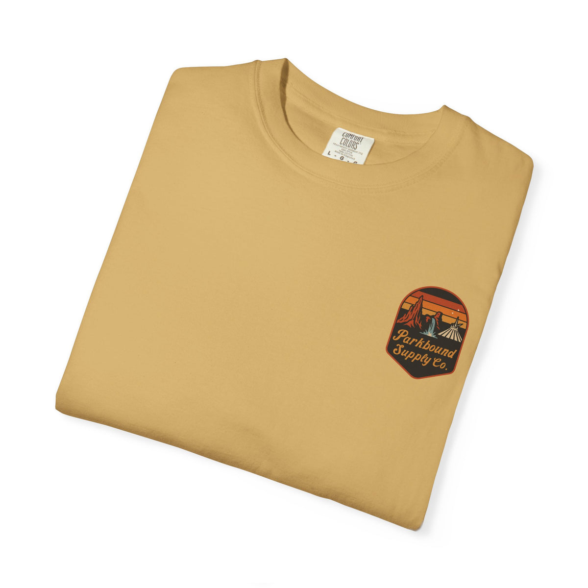 The Triple Mountain Badge — Parkbound Supply Co. Comfort Colors Unisex Garment-Dyed T-shirt