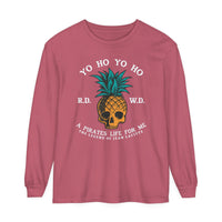 Yo Ho Pirates Life For Me Comfort Colors Unisex Garment-dyed Long Sleeve T-Shirt