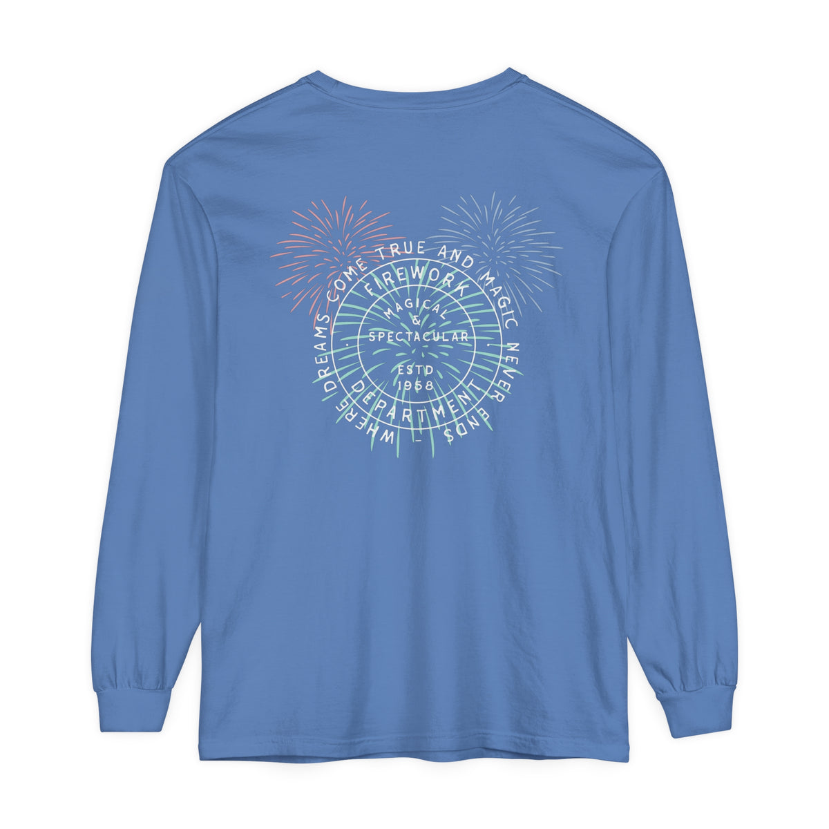 Firework Department Comfort Colors Unisex Garment-dyed Long Sleeve T-Shirt