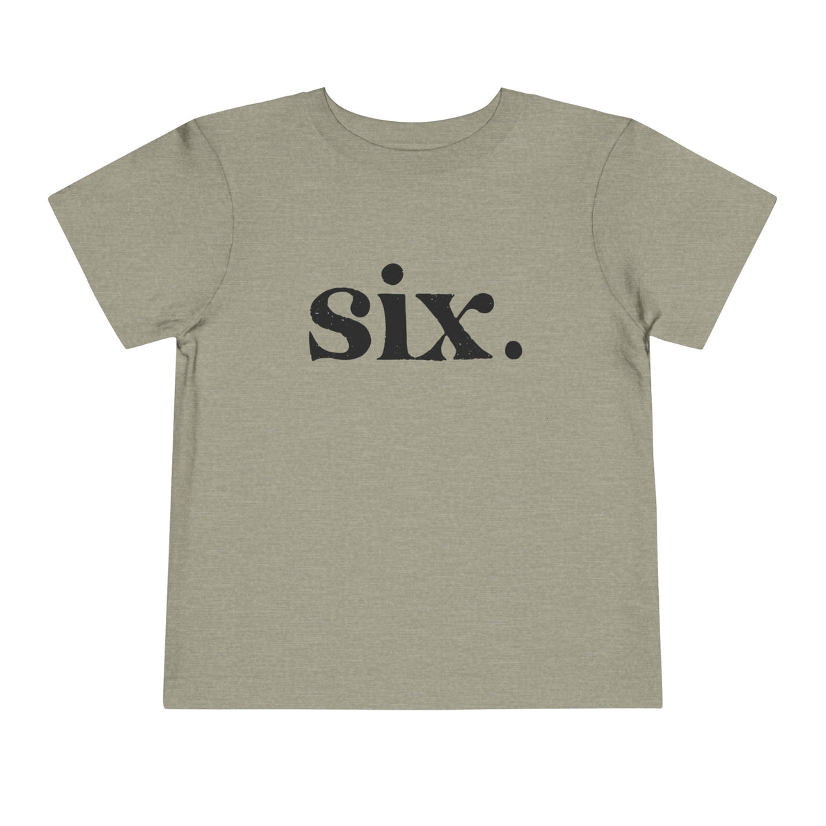 Six Bella Canvas Toddler Short Sleeve Tee