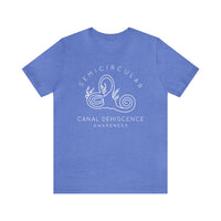 Semicircular Canal Dehiscence Awareness Awareness Bella Canvas Unisex Jersey Short Sleeve Tee